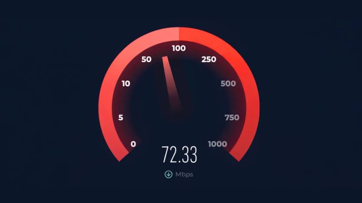 High-speed internet comparison for download speed, upload speed and latency